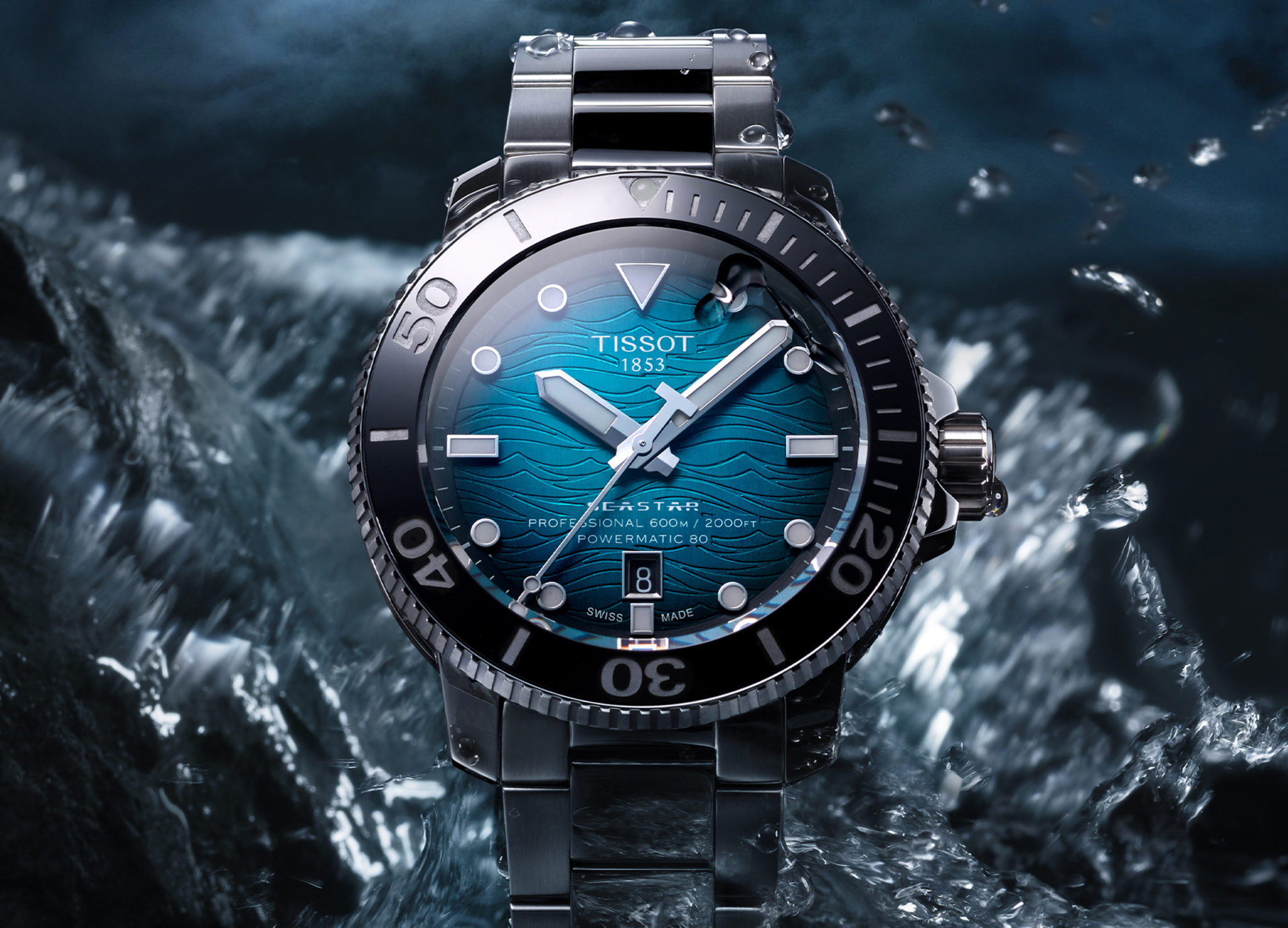 Đồng hồ Tissot Seastar Powermatic 80 với công năng lặn vượt trội